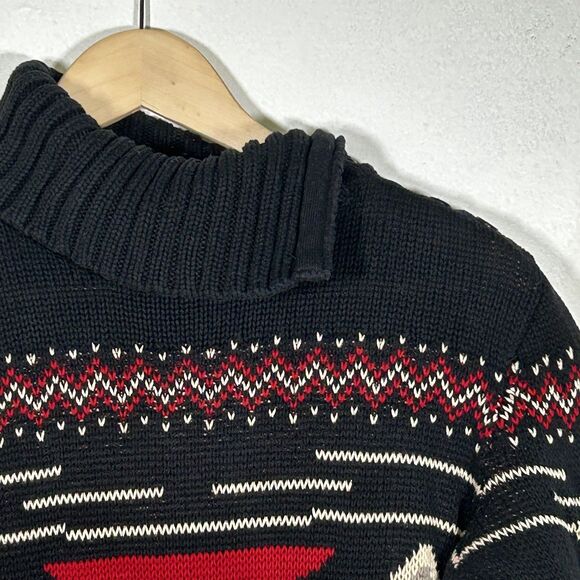 Chaps Ralph Lauren Sweater Size Medium Southwestern Aztec Western Turtleneck - Picture 3 of 10